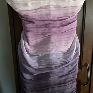 Strapless mini-dress